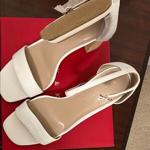 Kelly & Katie White Heels Elegant Minimalist Design